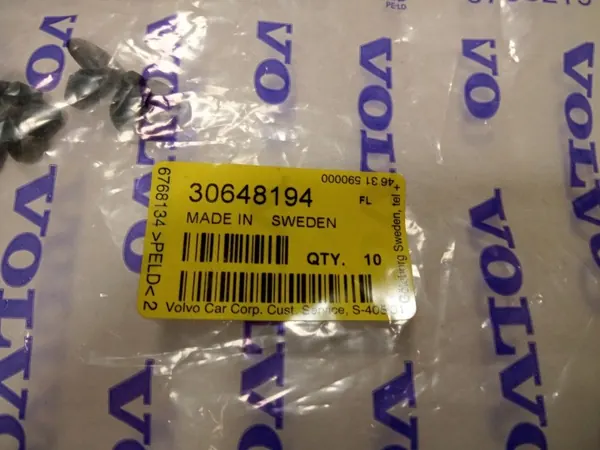 Clip Junta Puerta OEM 30648194 para Volvo XC60 XC90 image 3