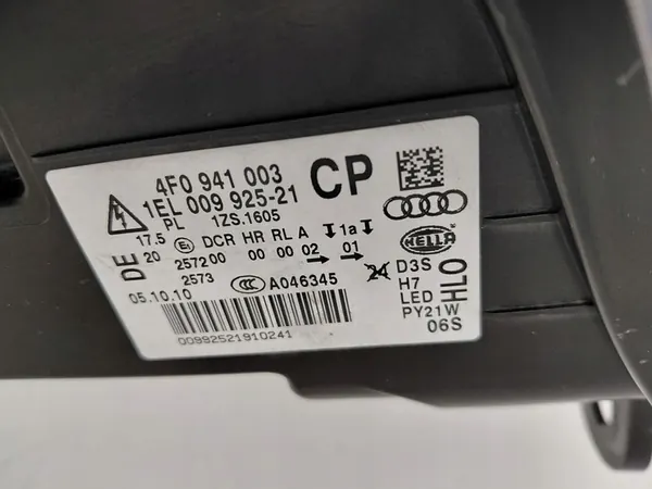 Audi A6 C6 4F Lift Xenon Linker Scheinwerfer OEM 4F0941003 CP image 3