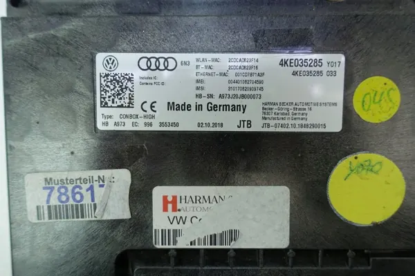 Módulo chamada emergência SOS OEM 4KE035285 - Usado image 4