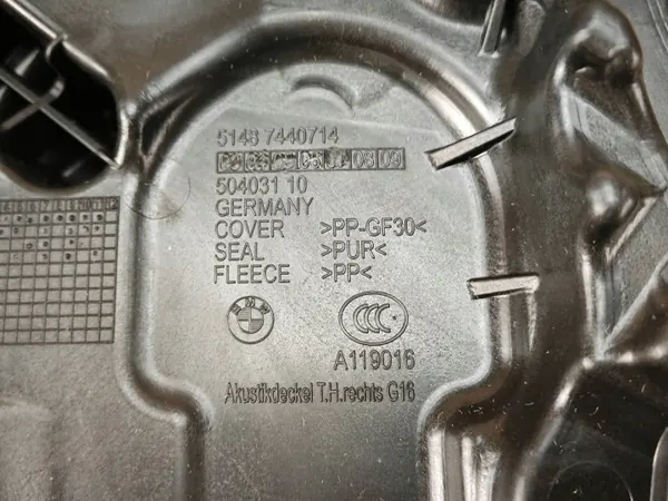 OEM 7440714 Cubierta Puerta Derecha Trasera BMW 8 G16 image 3