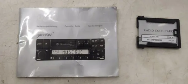 Radio Mercedes OEM 0038204286 para W140 C140 CL S Coupé image 10