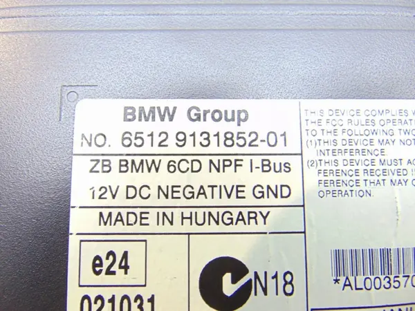 BMW CD-vaihtaja Magazini OEM 9131852 X3 E83:lle image 5