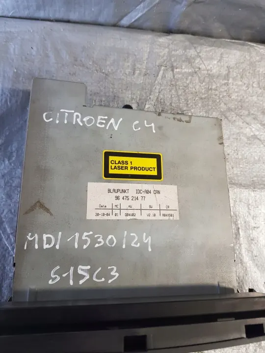 Radio Blaupunkt OEM 9647521477 para Citroen C4 Peugeot 307 image 5