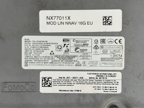 16GB geheugenmodule OEM JK2T-14G371-ADB Ford Fiesta image 4