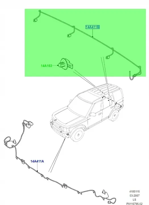 Faisceau de pare-chocs arrière pour Discovery 4 IV 2010- OEM image 6