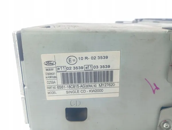 Ford OE OEM M1S252 MAR 00020588 radio Focus MK2:lle image 5