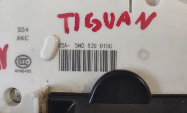 VOLKSWAGEN TIGUAN 5N VÄNSTER BAKDÖRRS LÅS 5N0839015G image 2