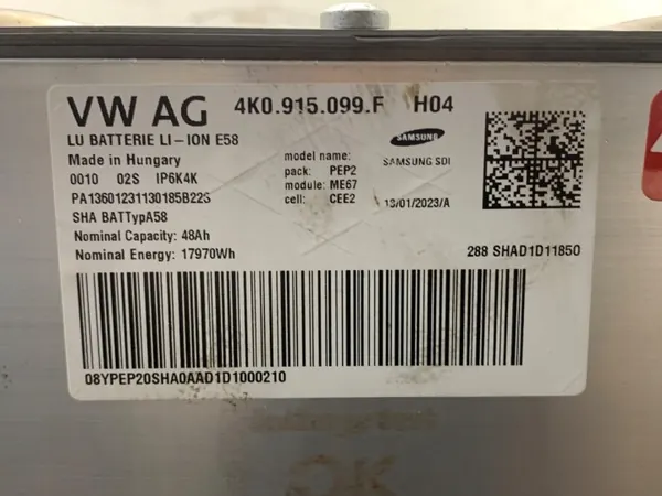 Batterie Hybride OEM 4K0915099F pour Audi A7 C8 2.0 image 5