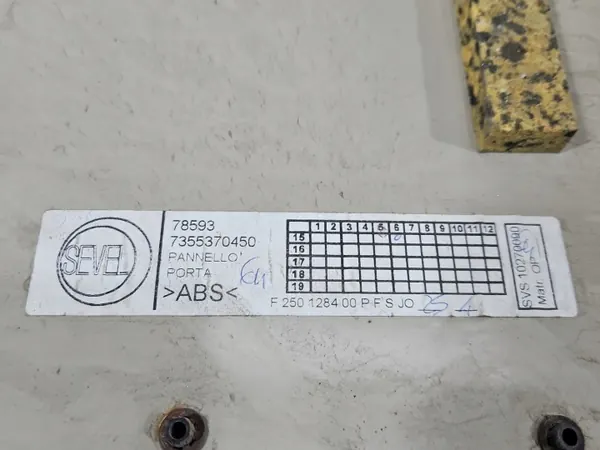 OEM 7355370450 Panel Puerta Trasera Izquierda Fiat Ducato image 6