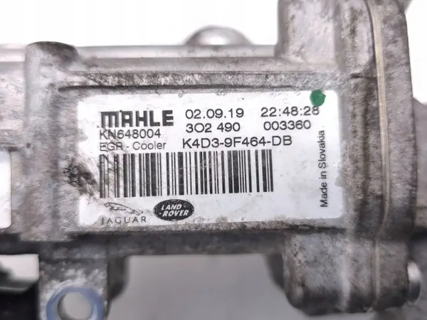 Refroidisseur EGR d'occasion OEM K4D3-9F464-DB Land Rover image 7