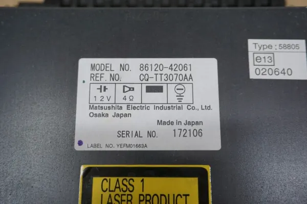 TOYOTA RAV4 II Radio OEM RAV4 II RADIO 00-05r image 5