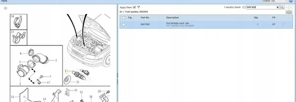 Sensor Lambda Volvo S60 2001 OEM 9497468 image 5