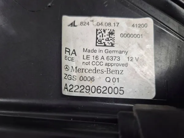 Rechter Multibeam Lamp Mercedes W222 LIFT 2017-2020 A2229062005 image 8
