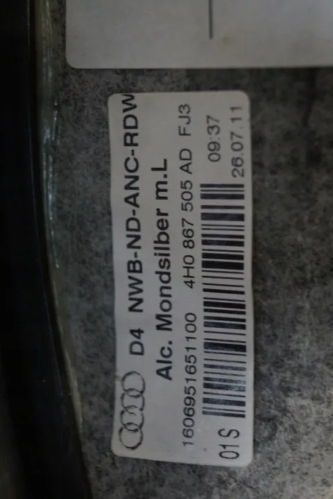 Teto Audi A8 D4 OEM 4H0867505AD Alcantara image 3