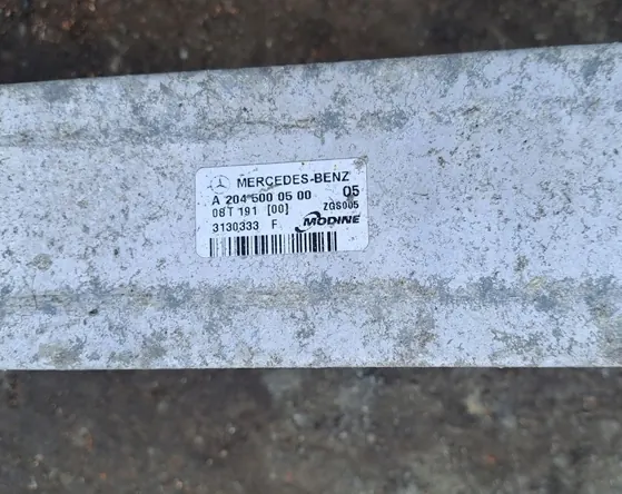 MERCEDES W204 1.8 KOMPRESSOR INTERCOOLER A2045000500 image 2