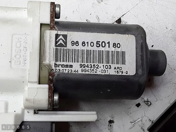 Régulateur de vitre Citroen C6 OEM 9650386480 9661050180 image 6