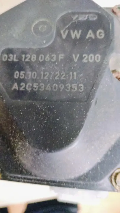 Spjällventil OEM 12439 för VW Passat B7 2.0 TDI image 3