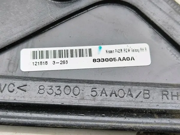 OEM 833005AA0A bakre höger ruta för Nissan Murano III image 7
