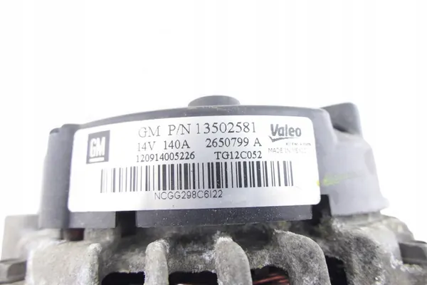 Vaihtovirtageneraattori Opel Insignia Astra Zafira 2.0 CDTI OE 13502581 image 9