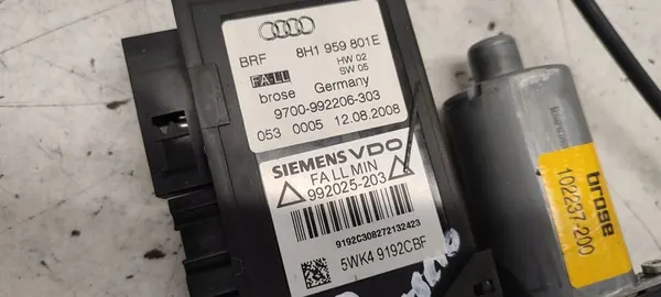 AUDI A4 B7 Cabrio Regulador de Janela Esquerdo 8H0837461A image 3