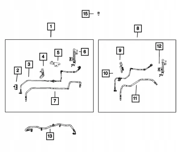 Clip de Tuyau de Carburant Jeep Wrangler JL 68540272AB image 2