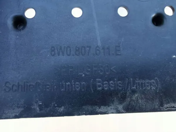 OEM 8W0807611E voorbumper afdekplaat voor Audi A4 B9 image 8