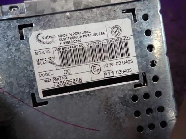 Radio CDM MP3 Fiat Bravo II 07-11 OEM Zawada-305504- image 8