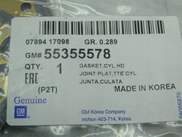 Junta de culata Opel OEM A18XER B18XER A18XEL - Nueva image 4