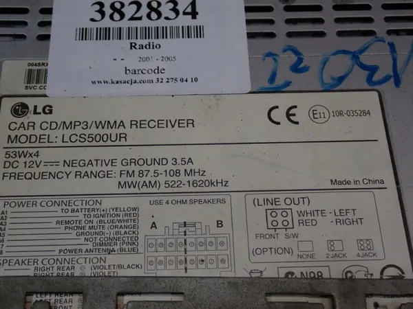 LG LCS500UR Autoradio mit USB, AUX & CD image 9