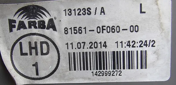 LÁMPARA TRASERA IZQUIERDA TOYOTA COROLLA VERSO 81561-0F060 image 4