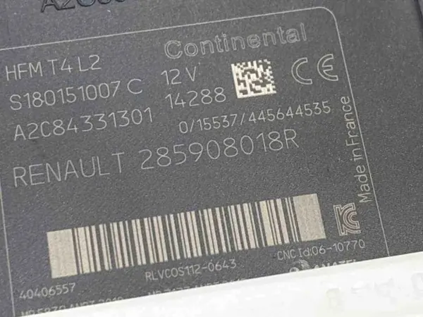Contacteur d'allumage OEM 285908018R Renault Captur 2015 image 5