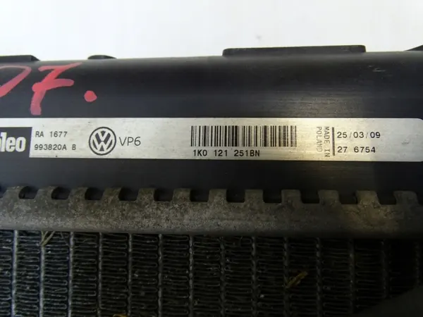 Radiateur d'eau OEM 1K0121251BN pour VW Golf VI 1.4 TSI image 7
