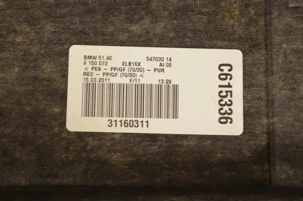 BMW 7er Kofferraumablage OEM 51469150080 - Gebraucht image 4