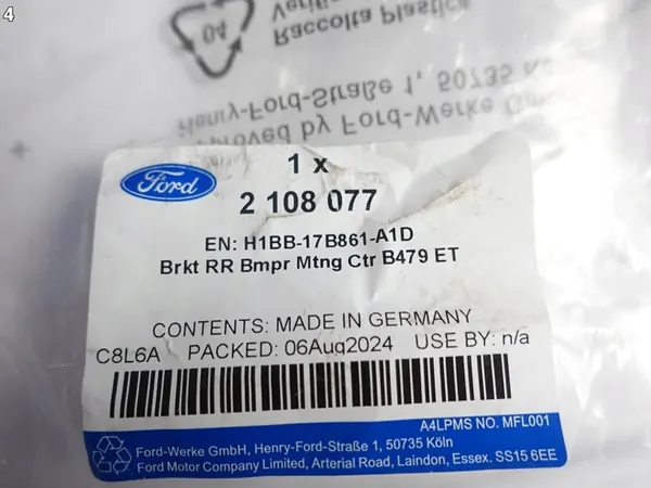 Supporto paraurti posteriore FORD FIESTA MK8 17-23 image 5