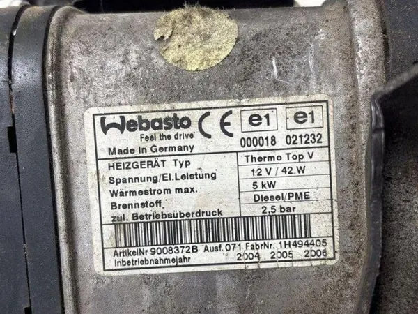 Webasto Lämmityslaite VW Touran I 1K0815065T image 4