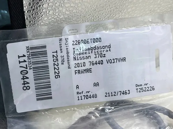 Sensor Lambda Nissan Infiniti 226A0ET000 image 3