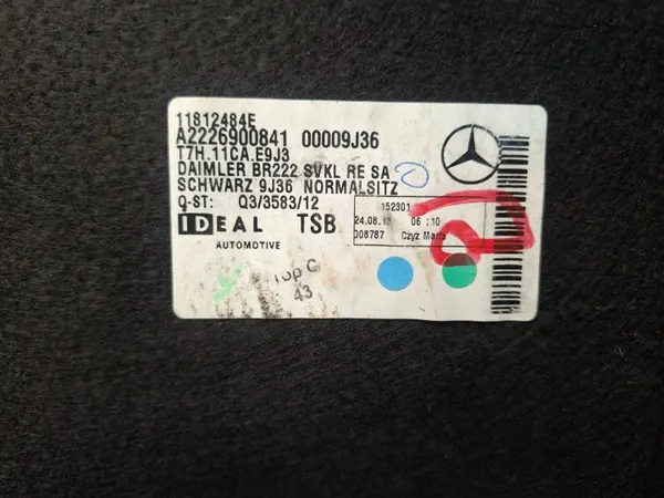 Gebruikte Kofferbakbekleding Rechts Achter OEM S26372667 Mercedes image 5