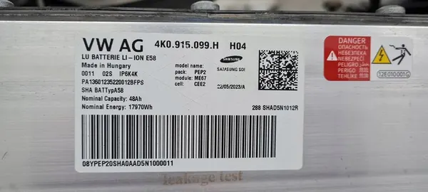 Hoge Spanning Accu A6 C8 4K HEV/EV 4K0915099H image 3