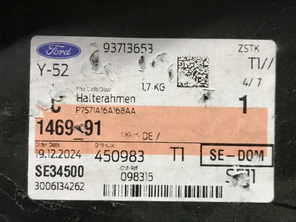 OEM 1469791 Renfort d'Aile Intérieur Droit Avant Ford Mondeo image 5