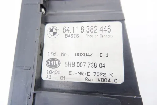 Panneau Clim BMW E46 OEM 8382446 - Noir Occasion image 6