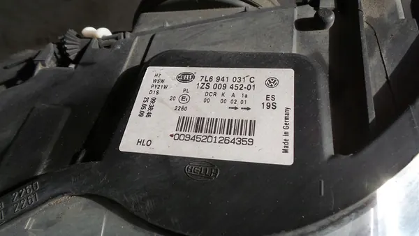 Refletor esquerdo Bi-Xenon VW Touareg 7L Europa 7L6941031C image 3