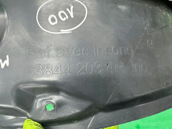 Front Right Wheel Arch Renault Megane III 2008-2016 638442034R image 4