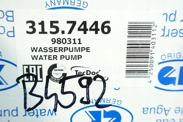 Bomba de água VW Tiguan Polo V Sharan II Passat B8 Caddy V GK image 7