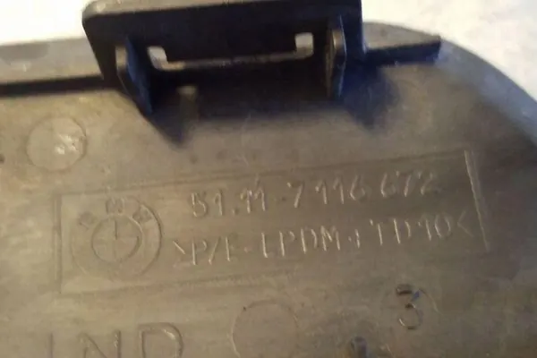 Tappo paraurti anteriore BMW X5 (E53) 51117116672 image 2