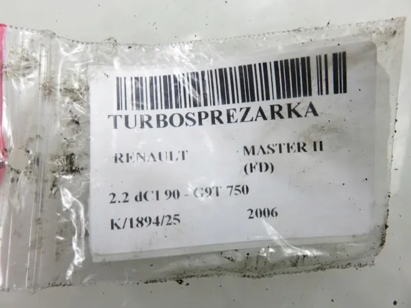 Turbo Garrett OEM 8200100284 pour Master Movano image 9