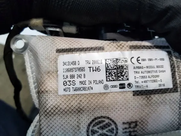 Istuinairbag-tyyny OEM PODUSZKA FOTELA AIRBAG SKODA RAPID image 3