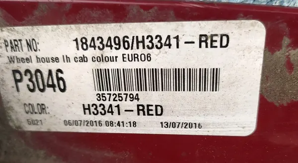 DAF XF 106 ohjaamon astinlaajennus vasen puoli (1843496) image 3