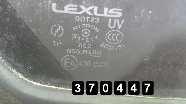 Cristal de puerta Lexus GS 450h OEM AM-370447 Usado image 4