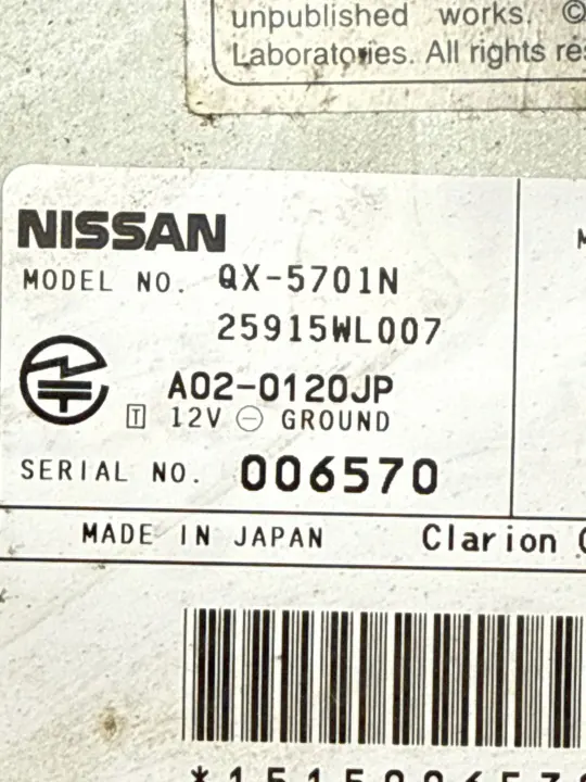 Nissan Elgrand 2004 CD/DVD-byttare OEM 25915WL007 image 7