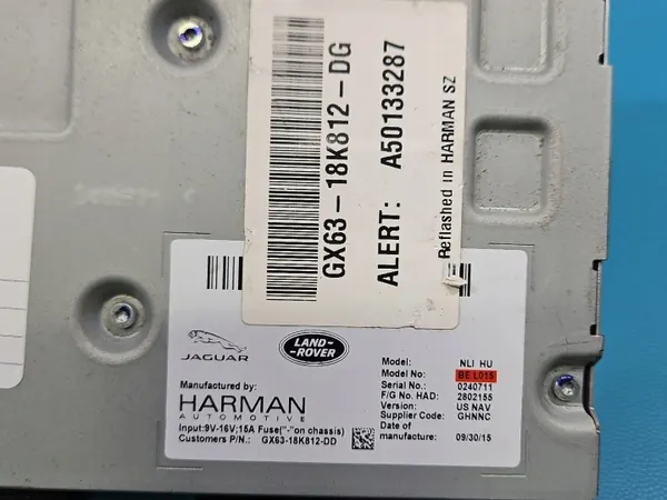 Jaguar XF II X260 OEM GX63-18K812-DG Radiosoitin image 3